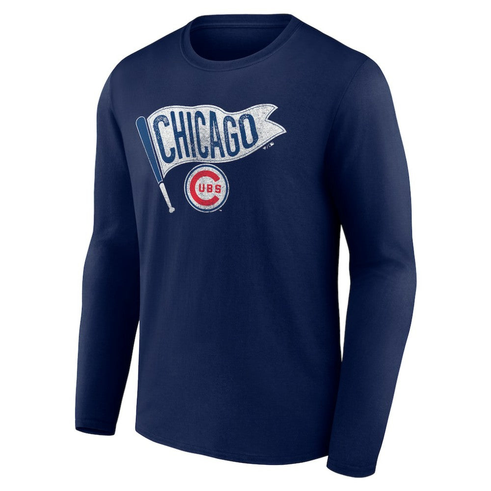 Chicago Cubs Flag Long Sleeve T-Shirt Near Me