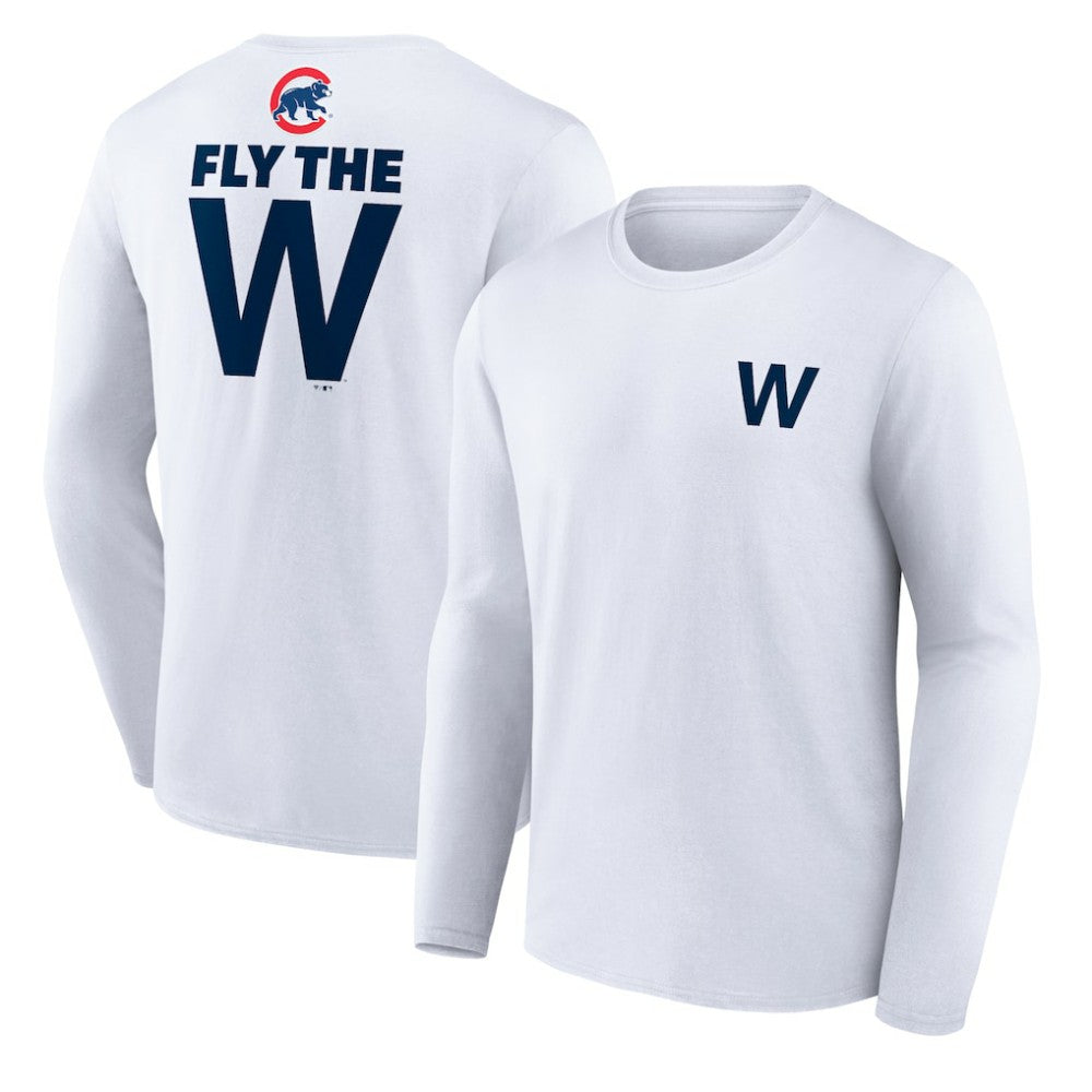 Chicago Cubs Fly the W Long Sleeve T-Shirt Outlet