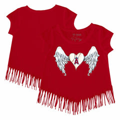 Los Angeles Angels Tiny Turnip Girls Youth Angel Wings Fringe T-Shirt Near Me