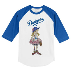 Los Angeles Dodgers Tiny Turnip Youth Babes 3/4-Sleeve Raglan T-Shirt Outlet