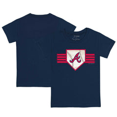 Atlanta Braves Tiny Turnip Youth Base Stripe T-Shirt Sale