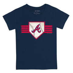 Atlanta Braves Tiny Turnip Youth Base Stripe T-Shirt Sale