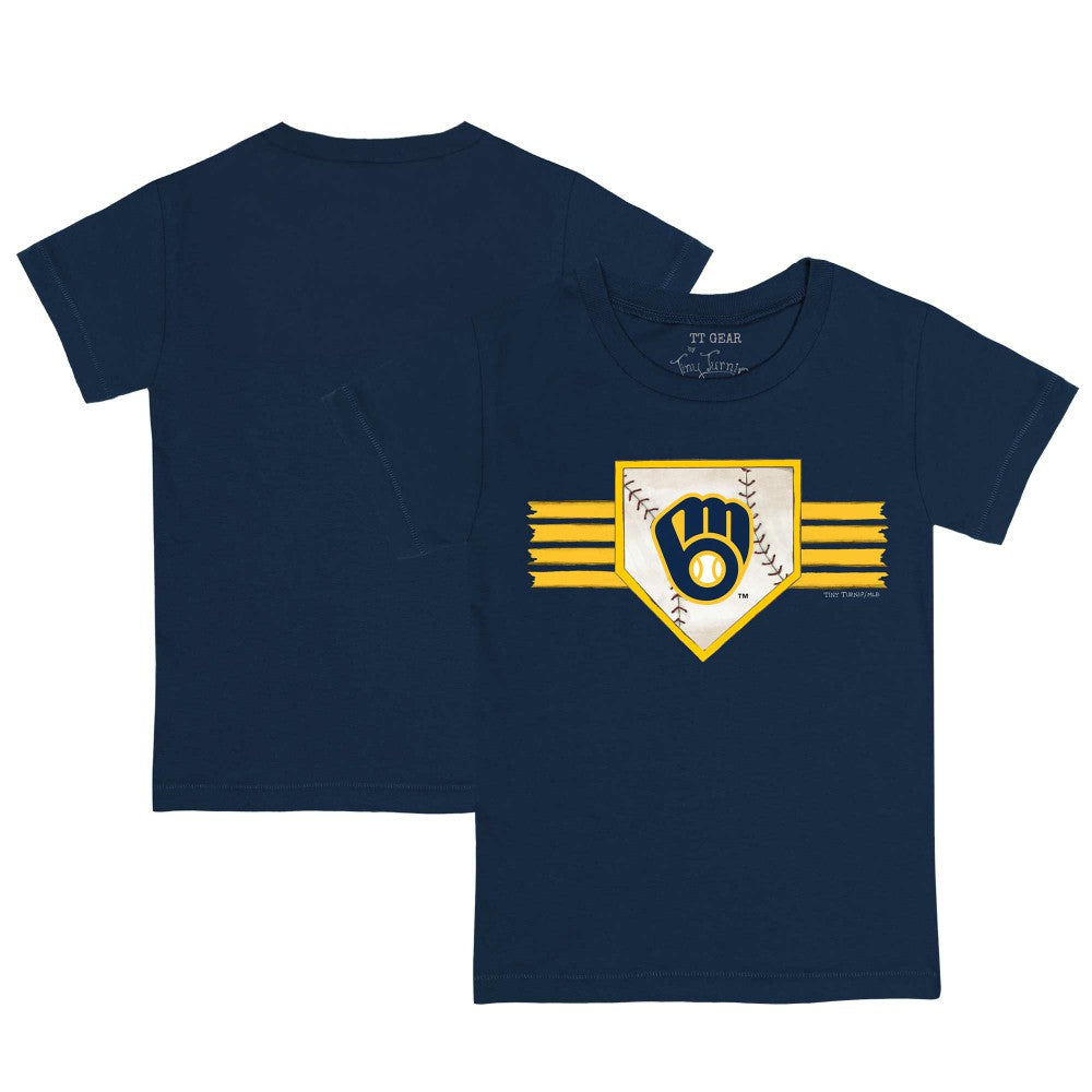 Milwaukee Brewers Tiny Turnip Youth Base Stripe T-Shirt for sale