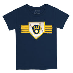 Milwaukee Brewers Tiny Turnip Youth Base Stripe T-Shirt for sale