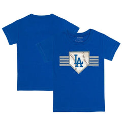 Los Angeles Dodgers Tiny Turnip Youth Base Stripe T-Shirt Outlet