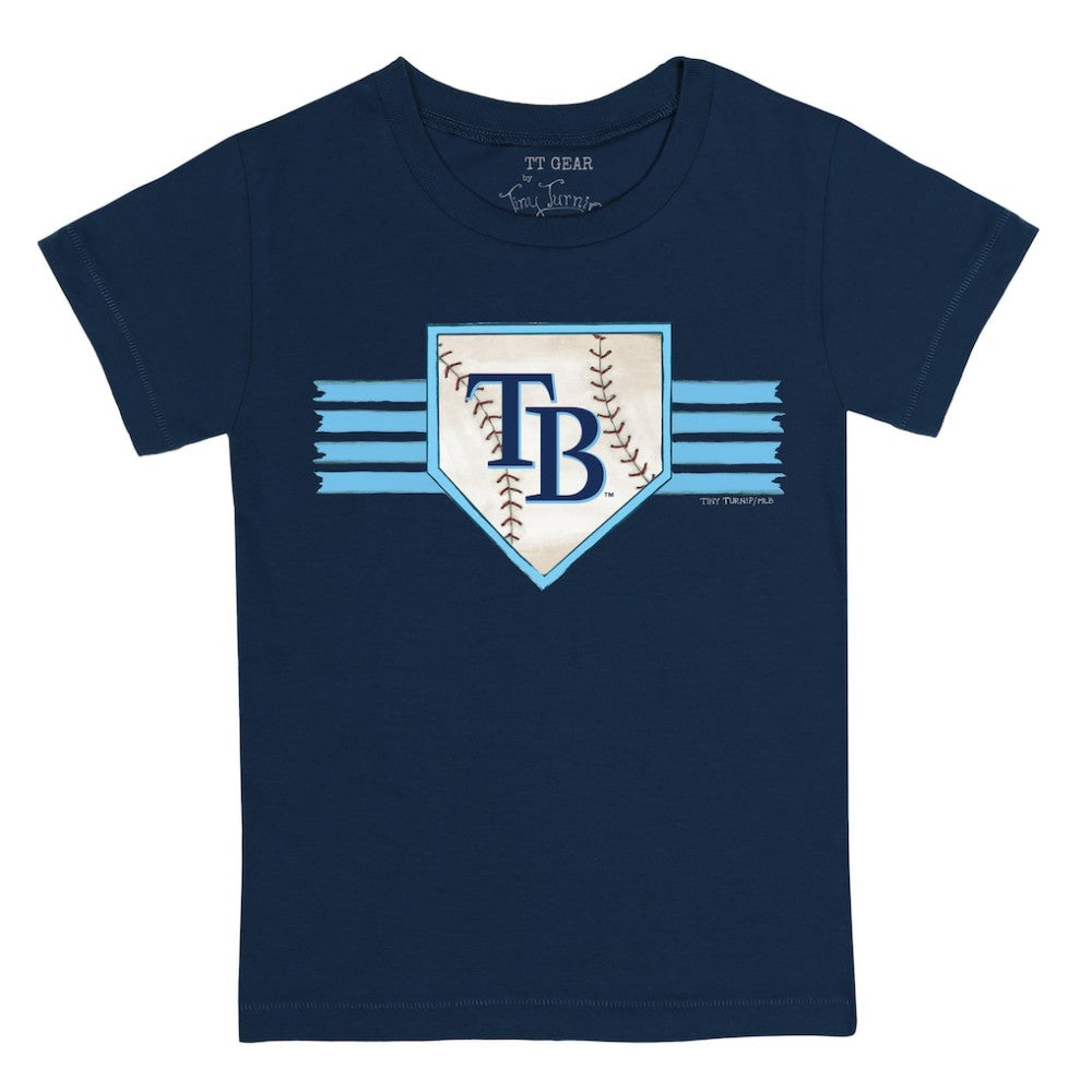 Tampa Bay Rays Tiny Turnip Youth Base Stripe T-Shirt Online