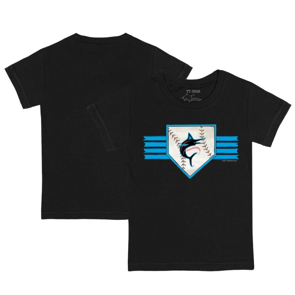 Miami Marlins Tiny Turnip Youth Base Stripe T-Shirt Near Me