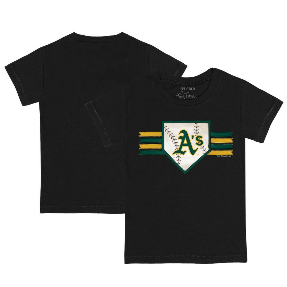 Athletics Tiny Turnip Youth Base Stripe T-Shirt Outlet