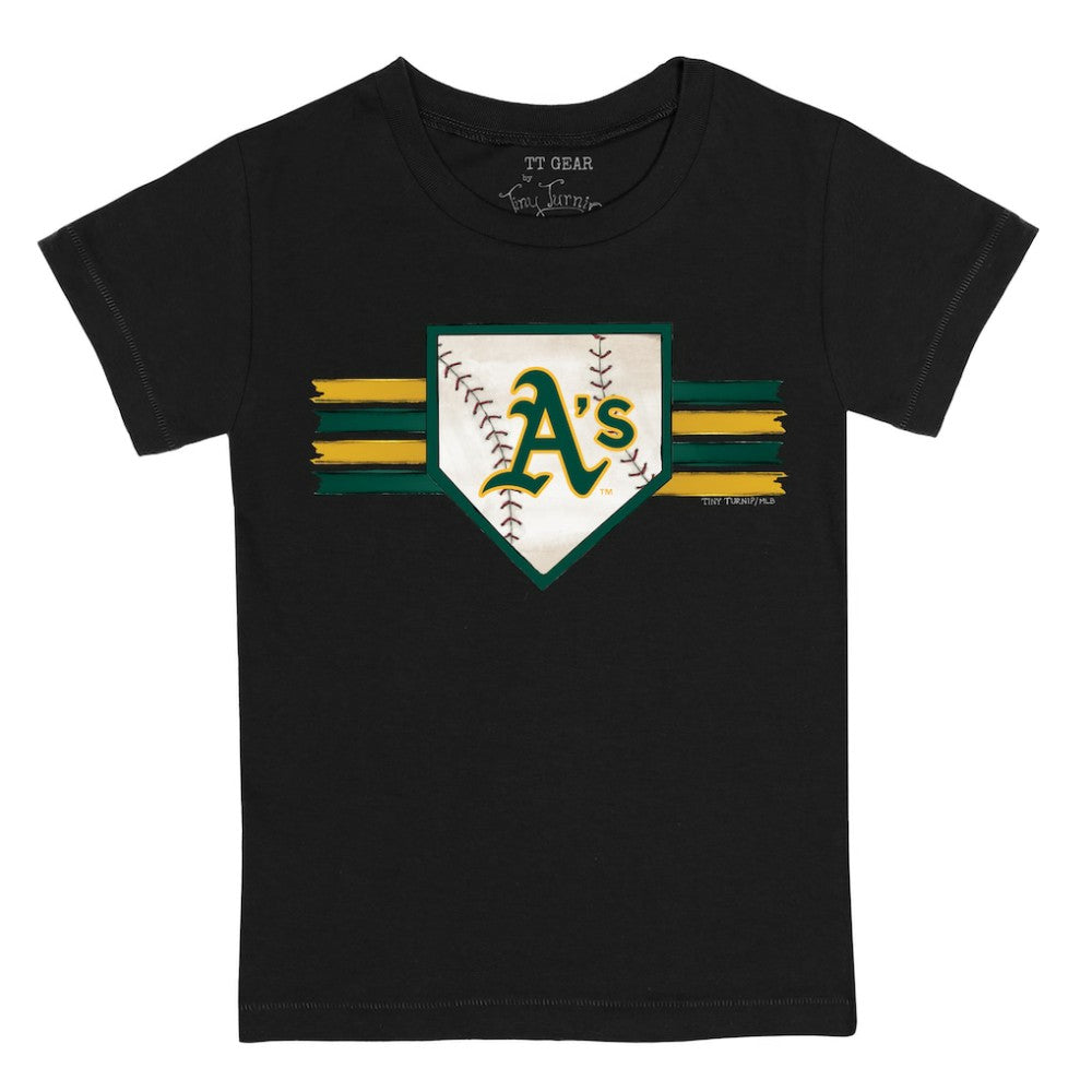 Athletics Tiny Turnip Youth Base Stripe T-Shirt Outlet