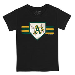 Athletics Tiny Turnip Youth Base Stripe T-Shirt Outlet