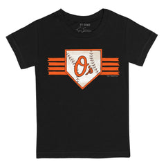 Baltimore Orioles Tiny Turnip Youth Base Stripe T-Shirt Sale