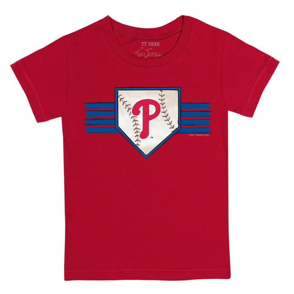 Philadelphia Phillies Tiny Turnip Youth Base Stripe T-Shirt Sale