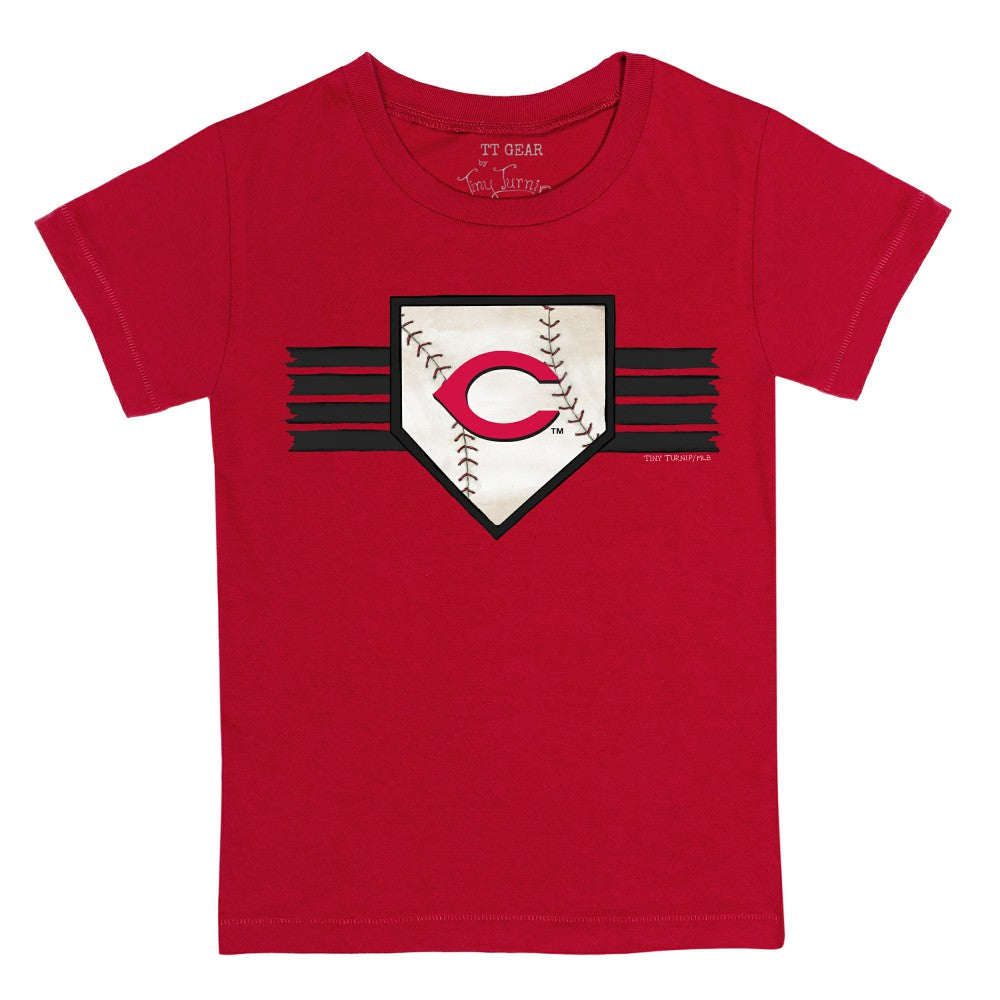 Cincinnati Reds Tiny Turnip Youth Base Stripe T-Shirt Online