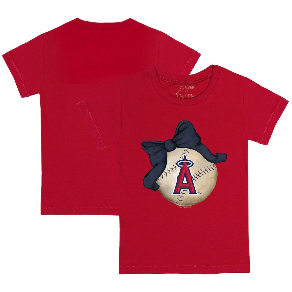 Los Angeles Angels Tiny Turnip Youth Baseball Bow T-Shirt Sale