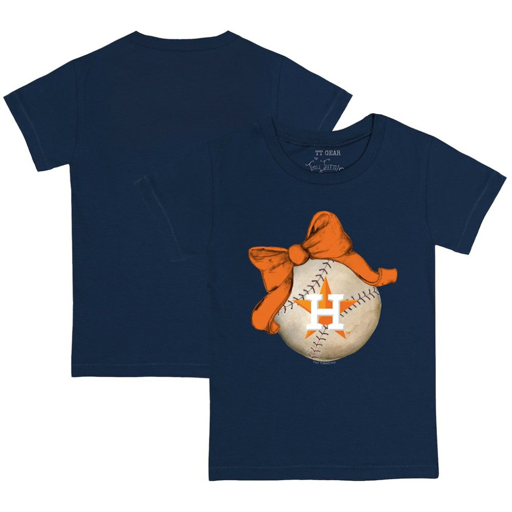 Houston Astros Tiny Turnip Youth Baseball Bow T-Shirt Sale