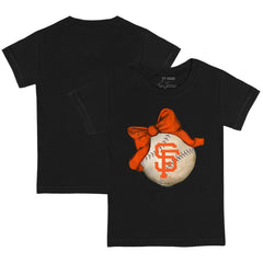 San Francisco Giants Tiny Turnip Youth Baseball Bow T-Shirt Outlet