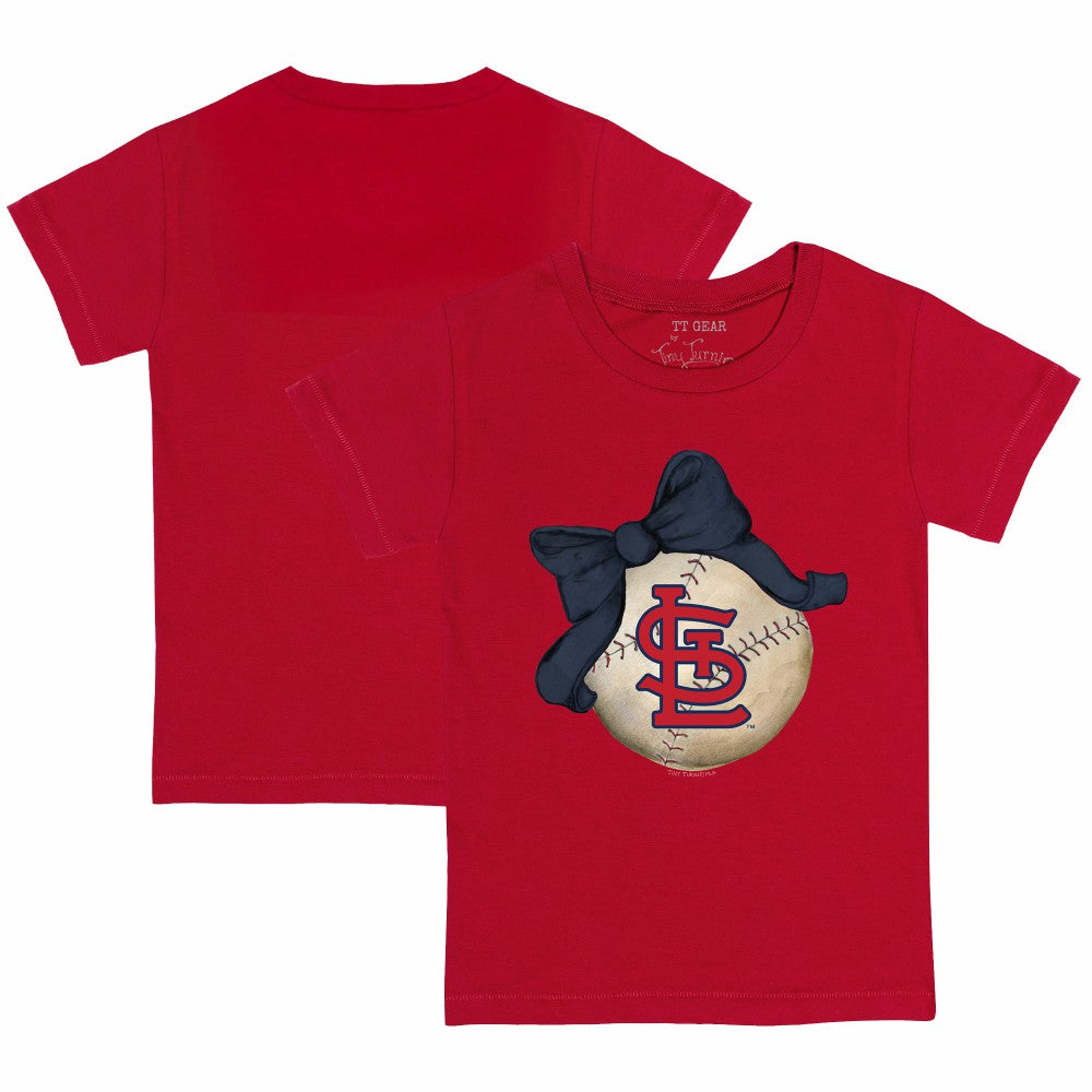 St. Louis Cardinals Tiny Turnip Youth Baseball Bow T-Shirt Online