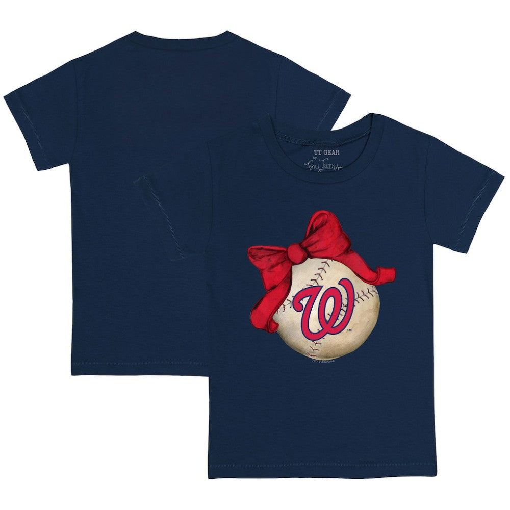 Washington Nationals Tiny Turnip Youth Baseball Bow T-Shirt Near Me