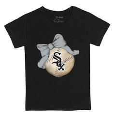 Chicago White Sox Tiny Turnip Youth Baseball Bow T-Shirt Sale