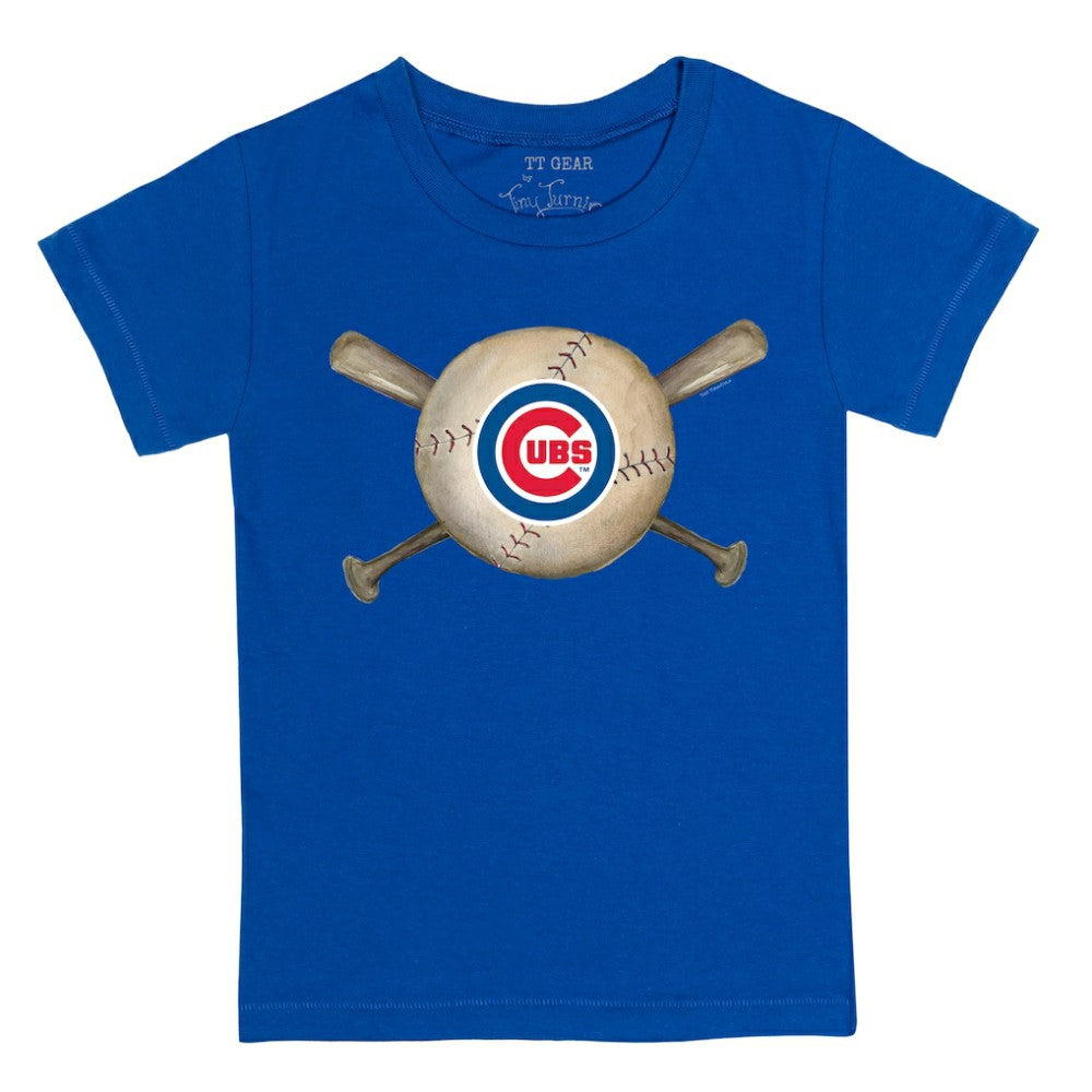 Chicago Cubs Tiny Turnip Youth Baseball Cross Bats T-Shirt Online