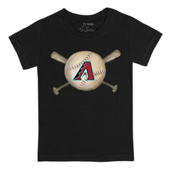 Arizona Diamondbacks Tiny Turnip Youth Baseball Cross Bats T-Shirt Sale