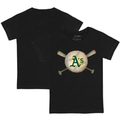 Athletics Tiny Turnip Youth Baseball Cross Bats T-Shirt Outlet