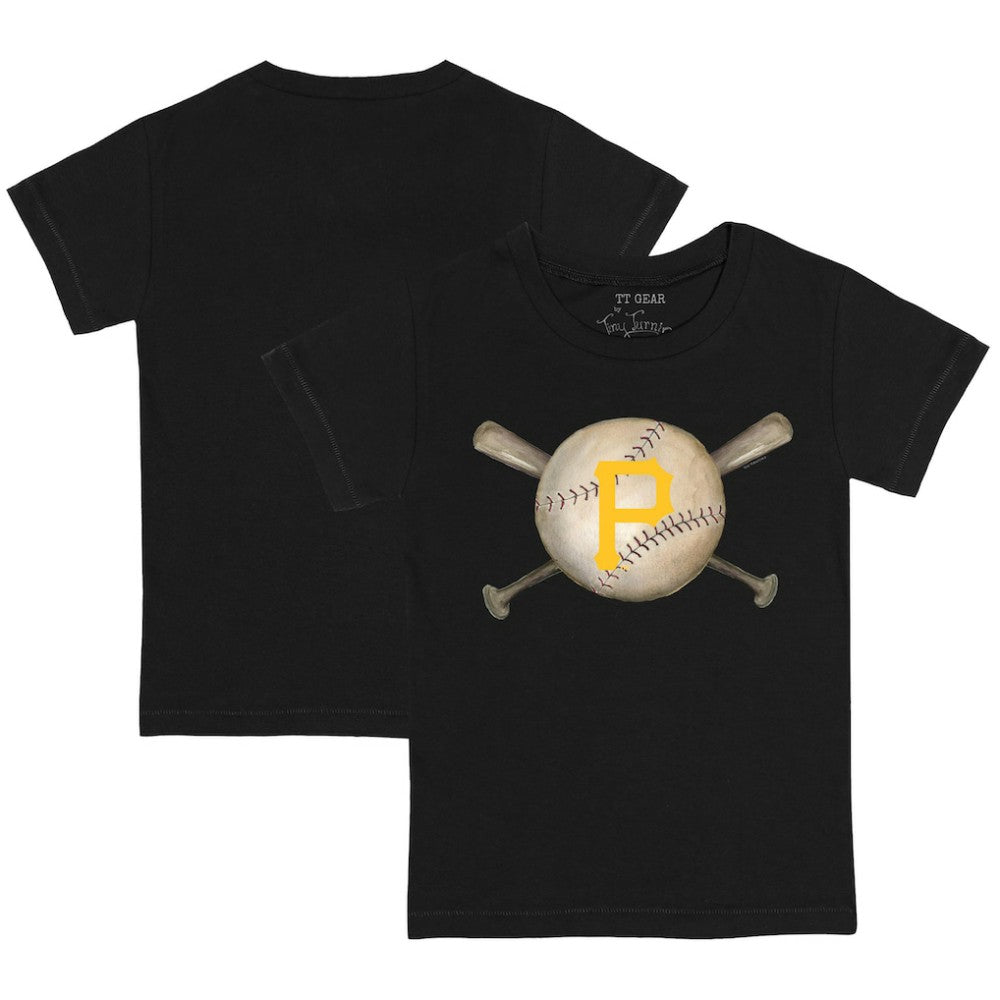 Pittsburgh Pirates Tiny Turnip Youth Baseball Cross Bats T-Shirt Outlet