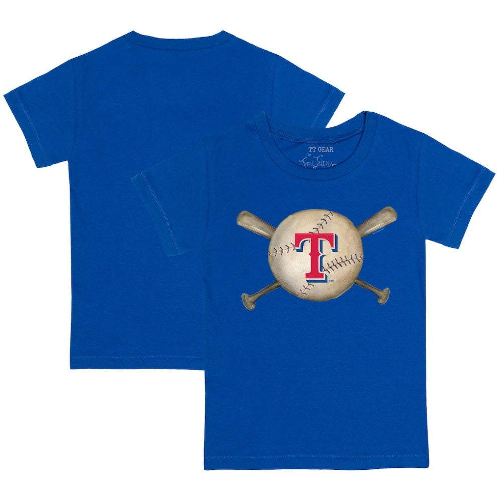 Texas Rangers Tiny Turnip Youth Baseball Cross Bats T-Shirt Near Me