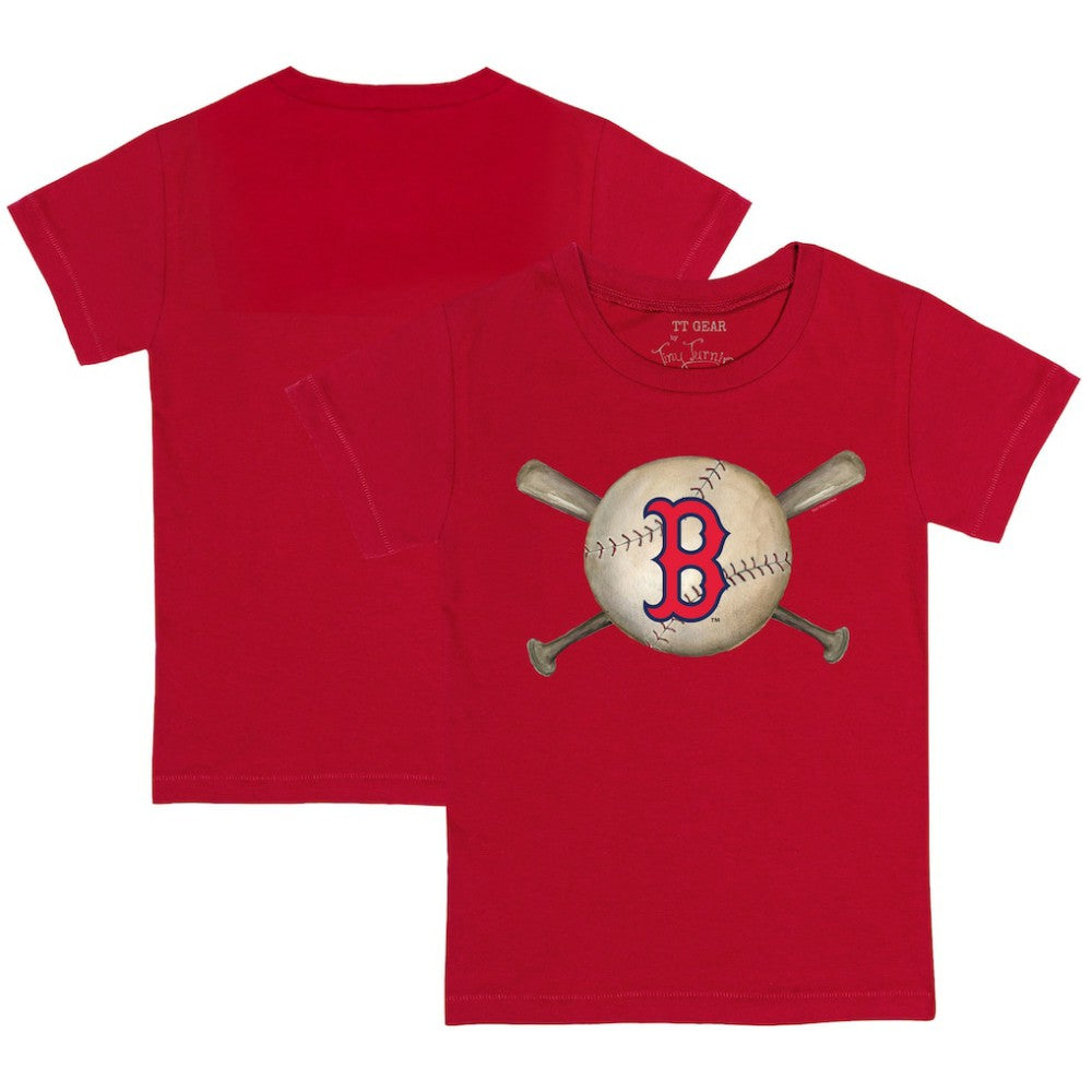 Boston Red Sox Tiny Turnip Youth Baseball Cross Bats T-Shirt Outlet