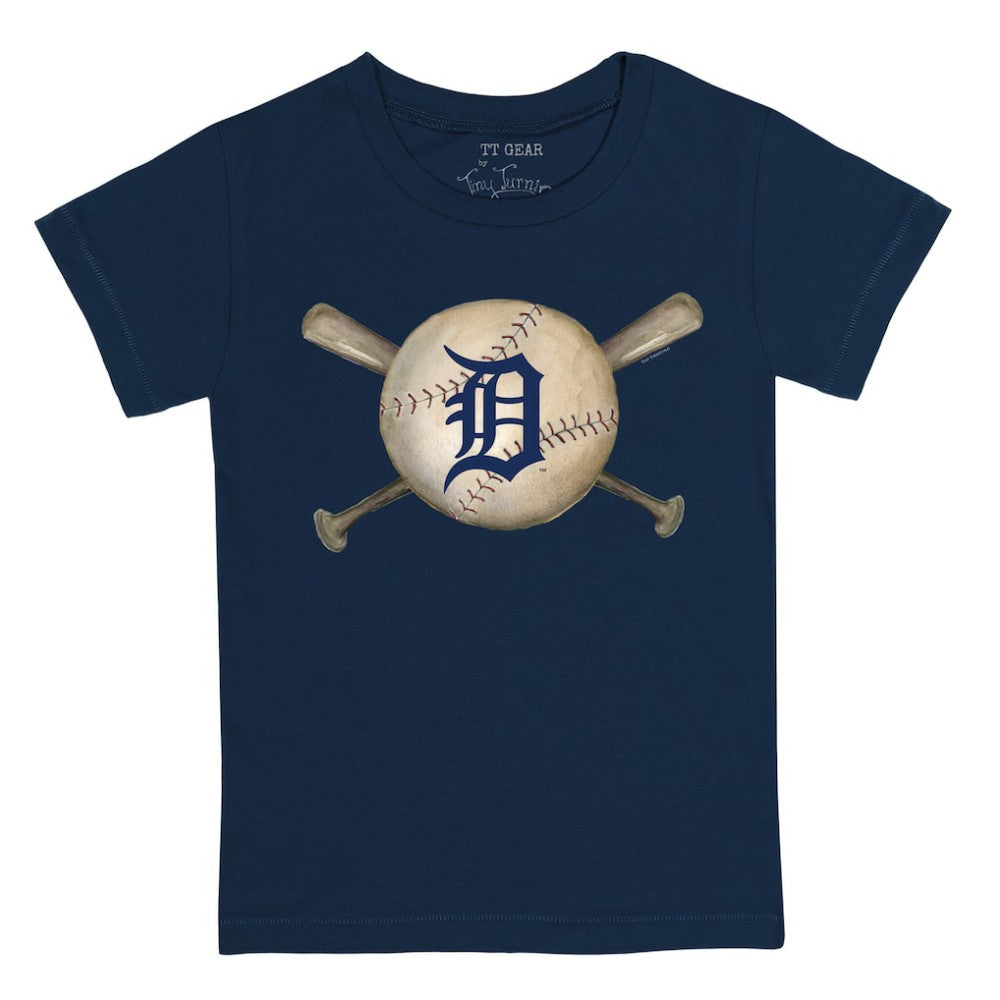 Detroit Tigers Tiny Turnip Youth Baseball Cross Bats T-Shirt Outlet