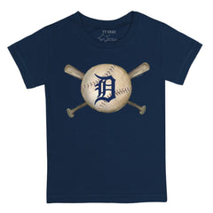 Detroit Tigers Tiny Turnip Youth Baseball Cross Bats T-Shirt Outlet