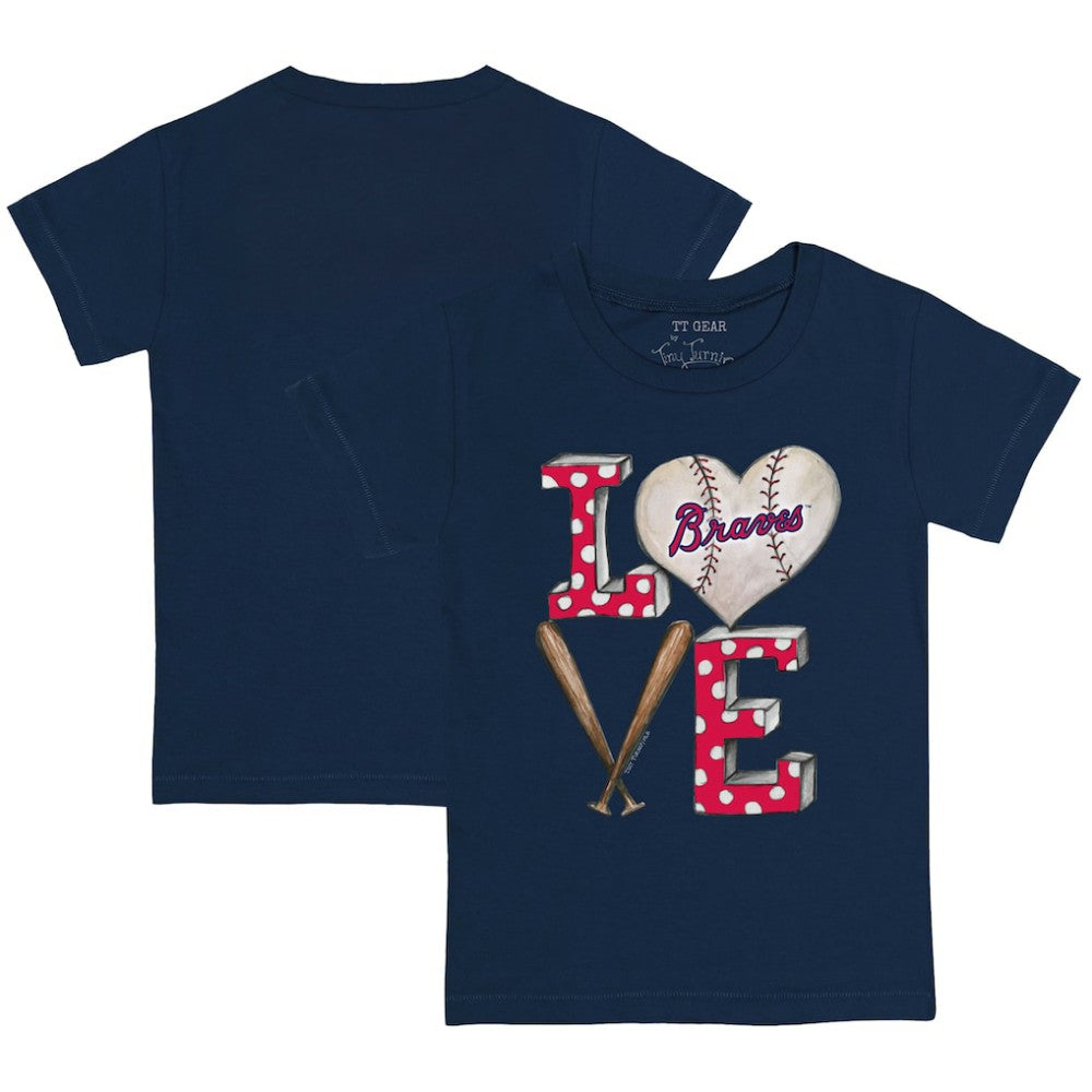 Atlanta Braves Tiny Turnip Youth Baseball Love T-Shirt Outlet