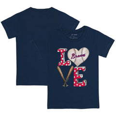 Atlanta Braves Tiny Turnip Youth Baseball Love T-Shirt Outlet
