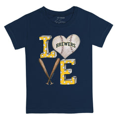 Milwaukee Brewers Tiny Turnip Youth Baseball Love T-Shirt Outlet