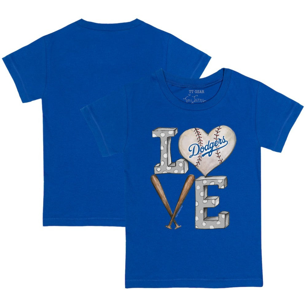 Los Angeles Dodgers Tiny Turnip Youth Baseball Love T-Shirt Near Me