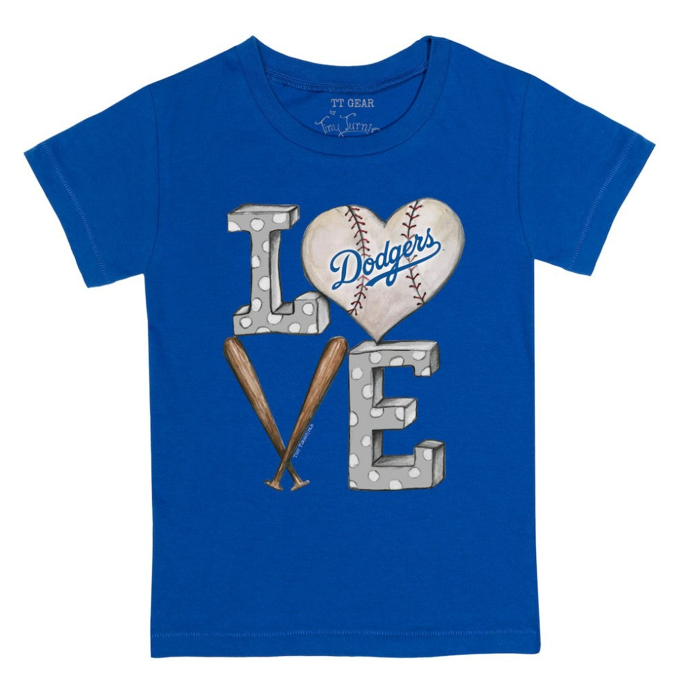 Los Angeles Dodgers Tiny Turnip Youth Baseball Love T-Shirt Near Me