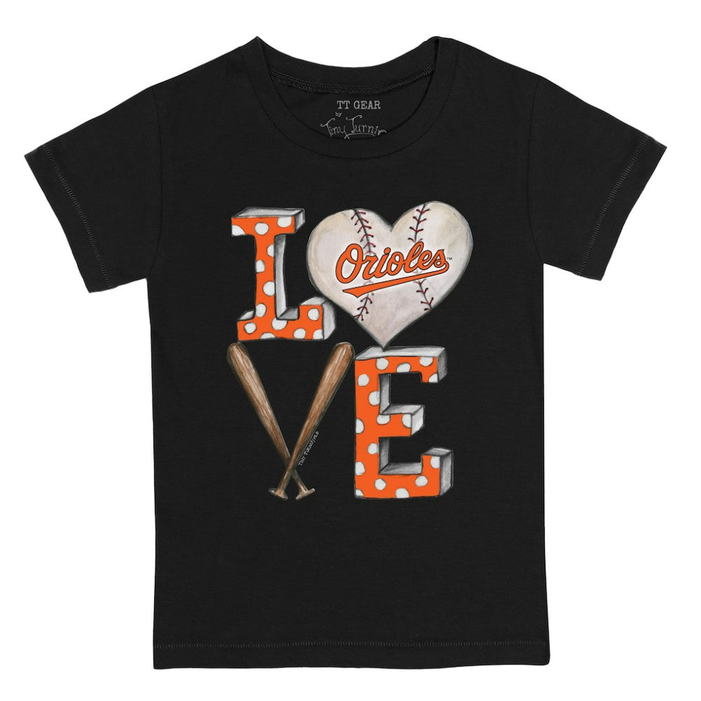 Baltimore Orioles Tiny Turnip Youth Baseball Love T-Shirt Outlet