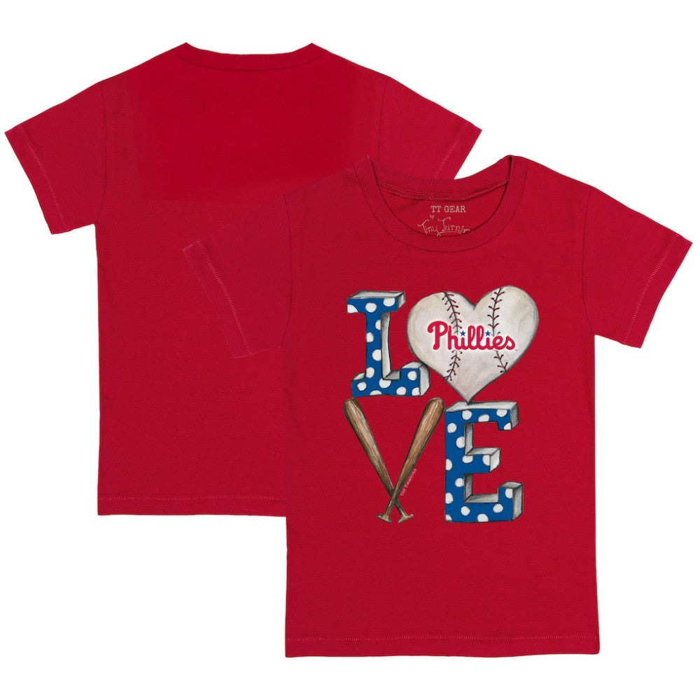 Philadelphia Phillies Tiny Turnip Youth Baseball Love T-Shirt Discount