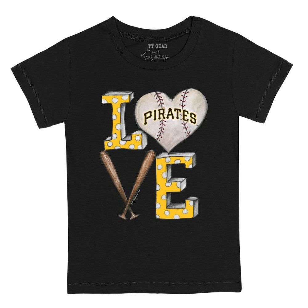 Pittsburgh Pirates Tiny Turnip Youth Baseball Love T-Shirt Sale