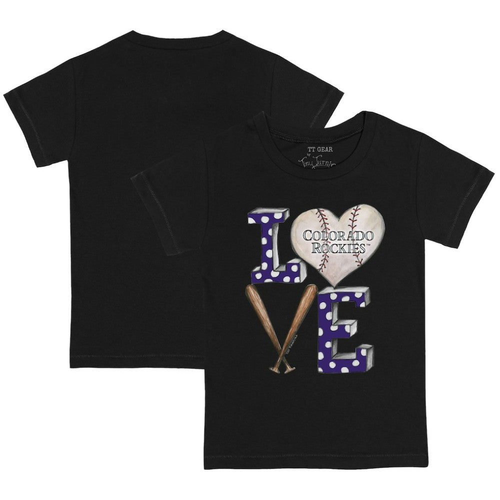 Colorado Rockies Tiny Turnip Youth Baseball Love T-Shirt for sale