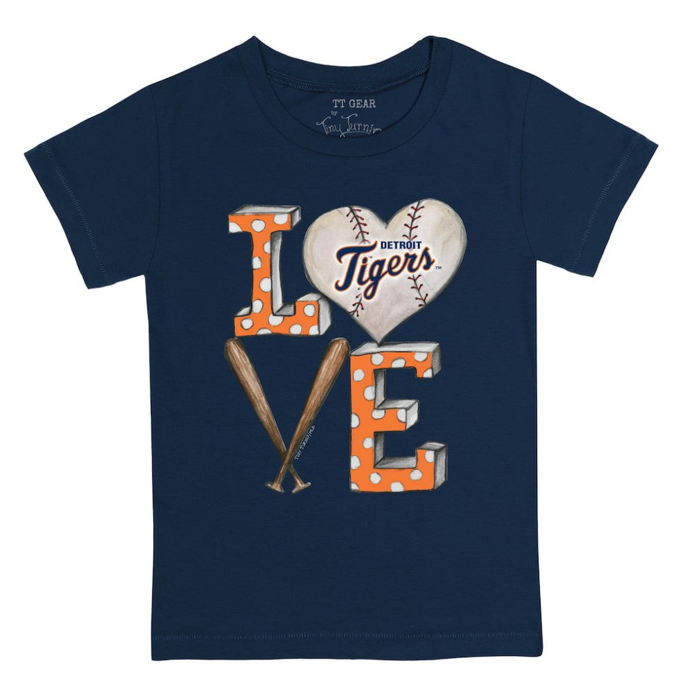 Detroit Tigers Tiny Turnip Youth Baseball Love T-Shirt Online