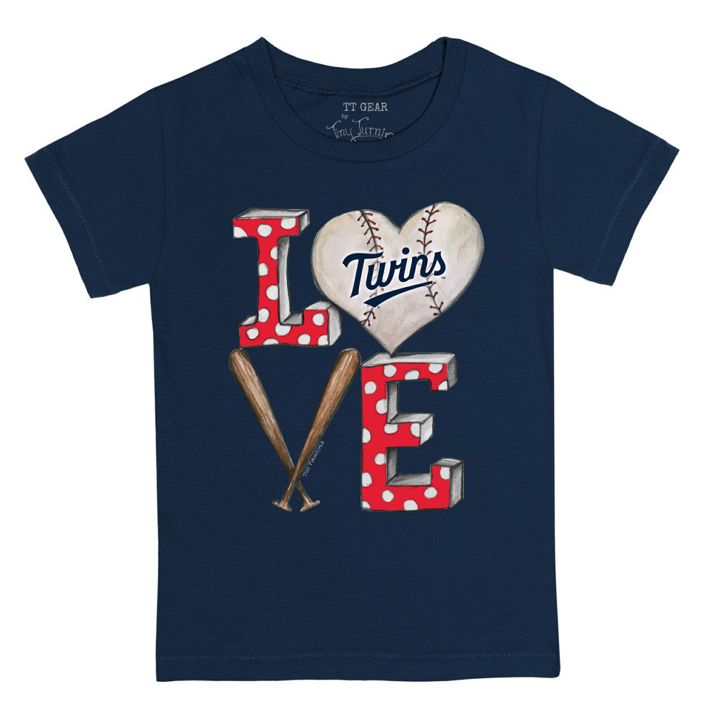Minnesota Twins Tiny Turnip Youth Baseball Love T-Shirt Online