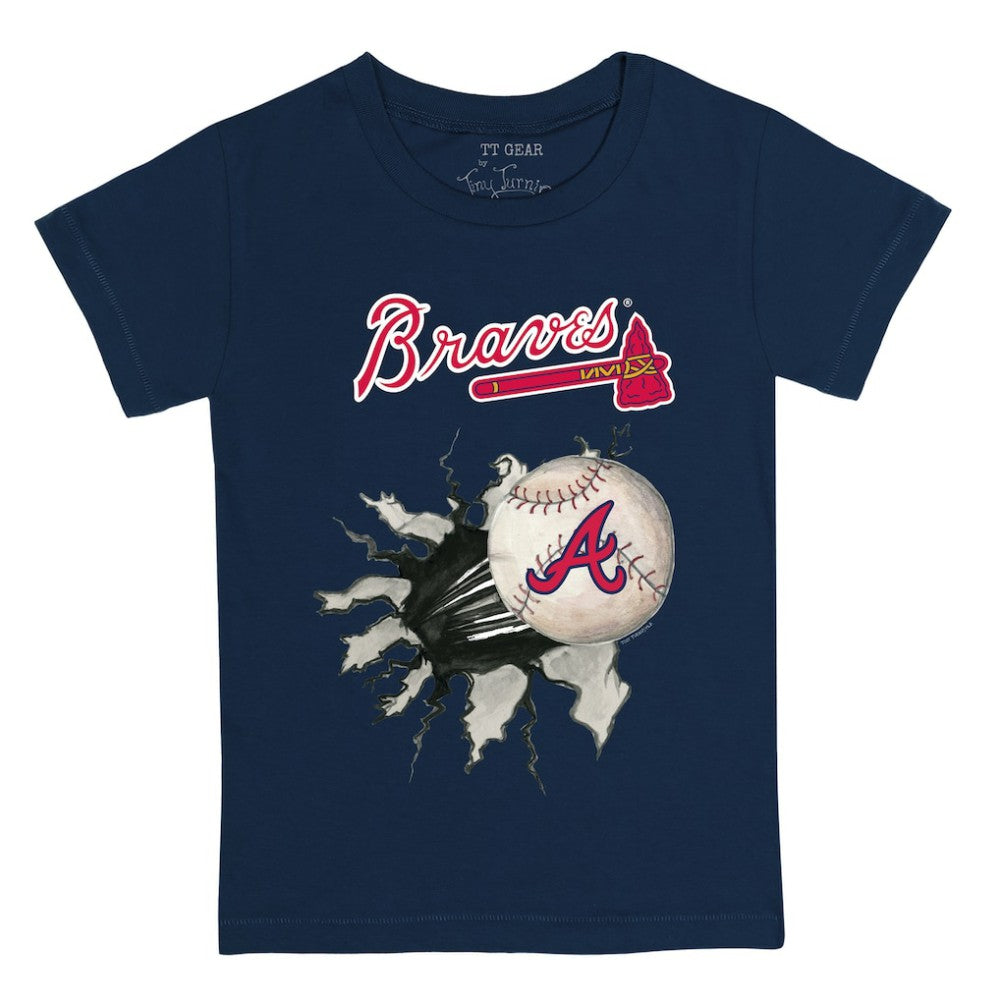 Atlanta Braves Tiny Turnip Youth Baseball Tear T-Shirt Outlet