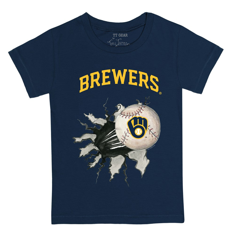 Milwaukee Brewers Tiny Turnip Youth Baseball Tear T-Shirt Sale