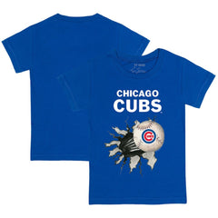 Chicago Cubs Tiny Turnip Youth Baseball Tear T-Shirt Outlet