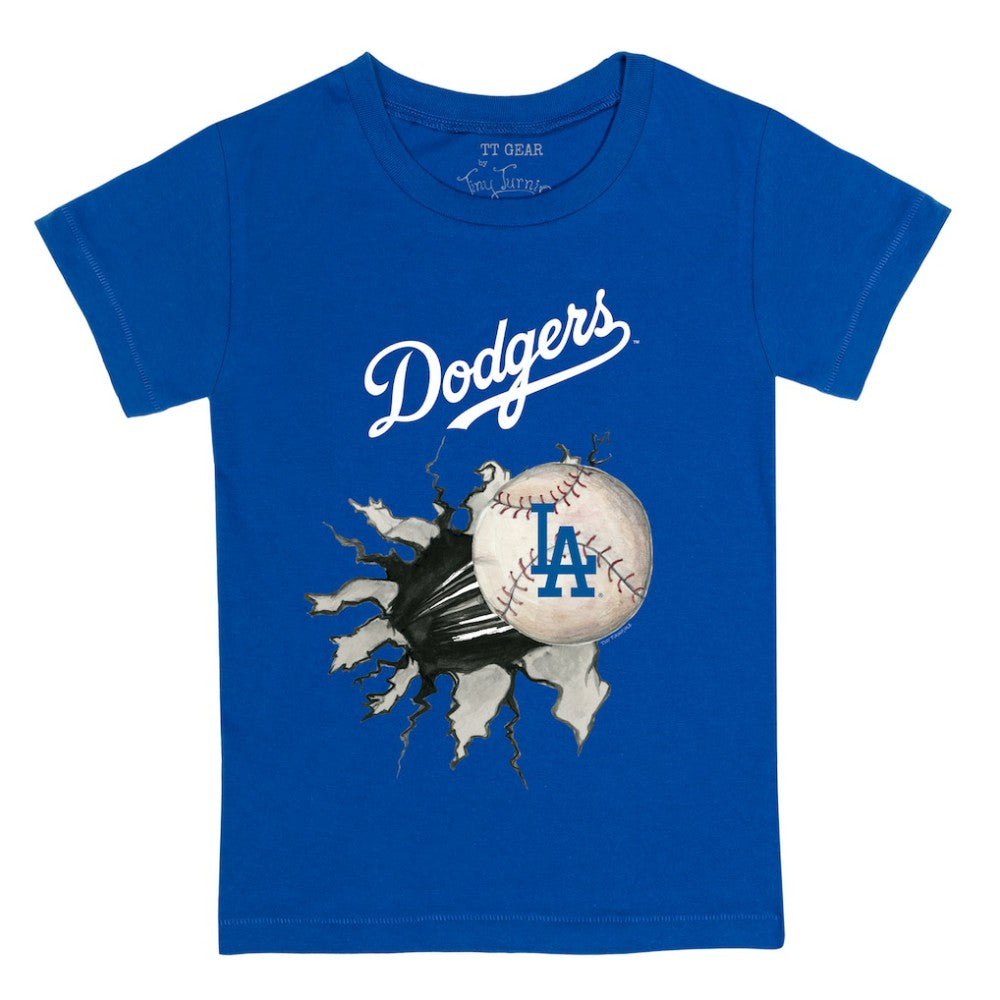 Los Angeles Dodgers Tiny Turnip Youth Baseball Tear T-Shirt Near Me