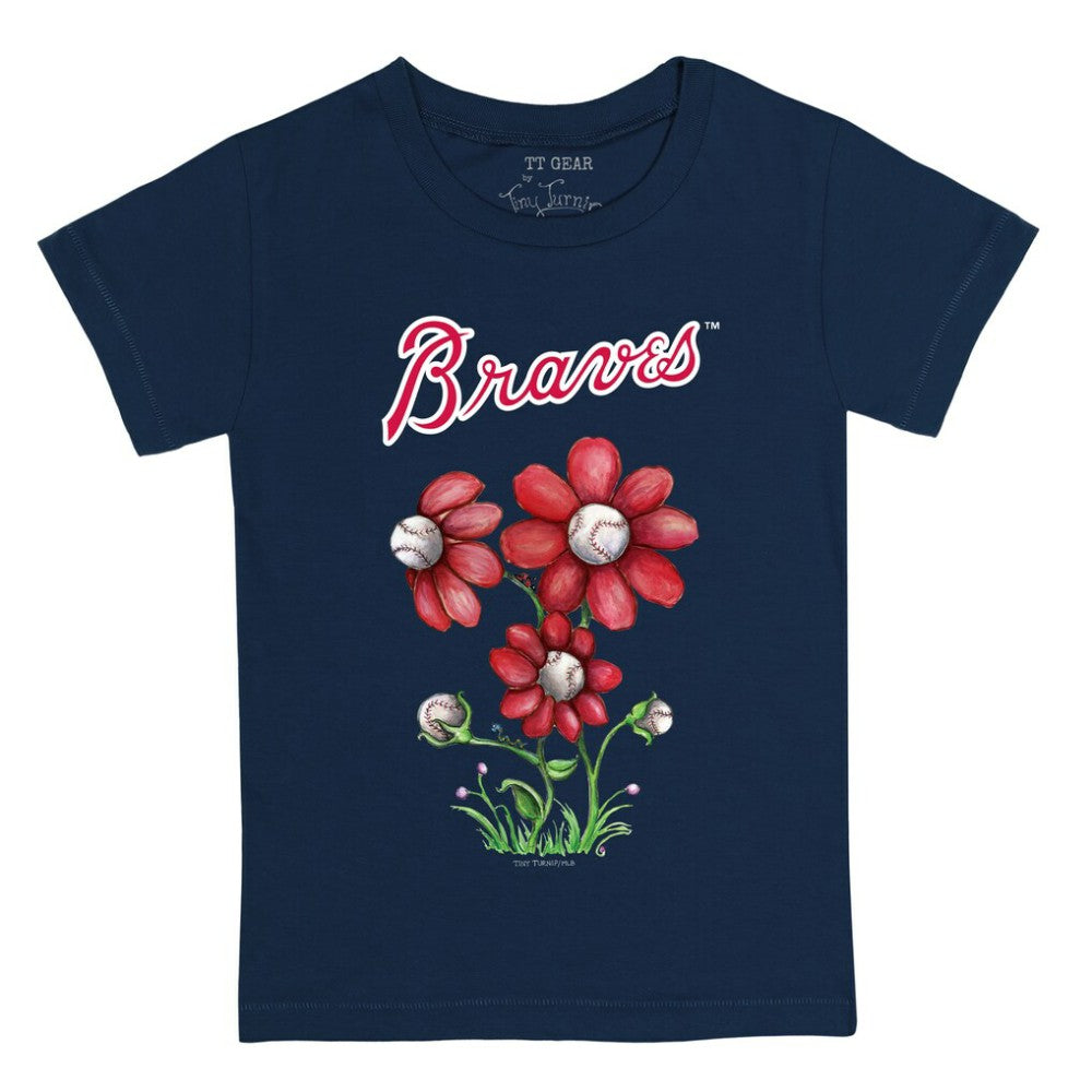 Atlanta Braves Tiny Turnip Youth Blooming Baseballs T-Shirt Sale