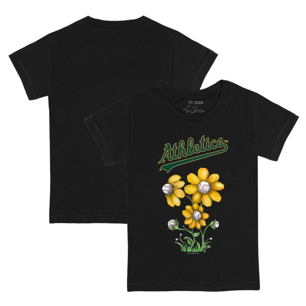 Athletics Tiny Turnip Youth Blooming Baseballs T-Shirt for sale