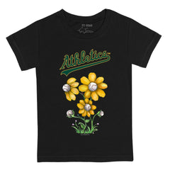 Athletics Tiny Turnip Youth Blooming Baseballs T-Shirt for sale