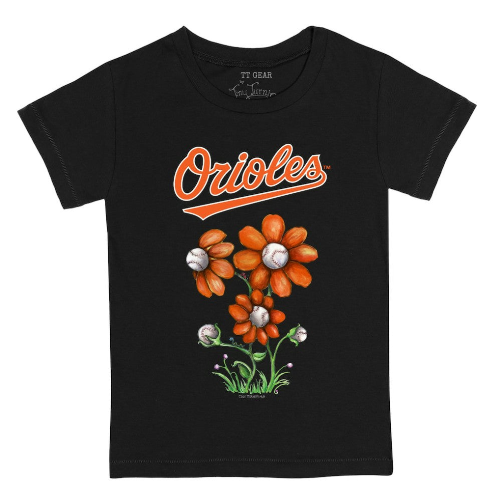Baltimore Orioles Tiny Turnip Youth Blooming Baseballs T-Shirt Outlet